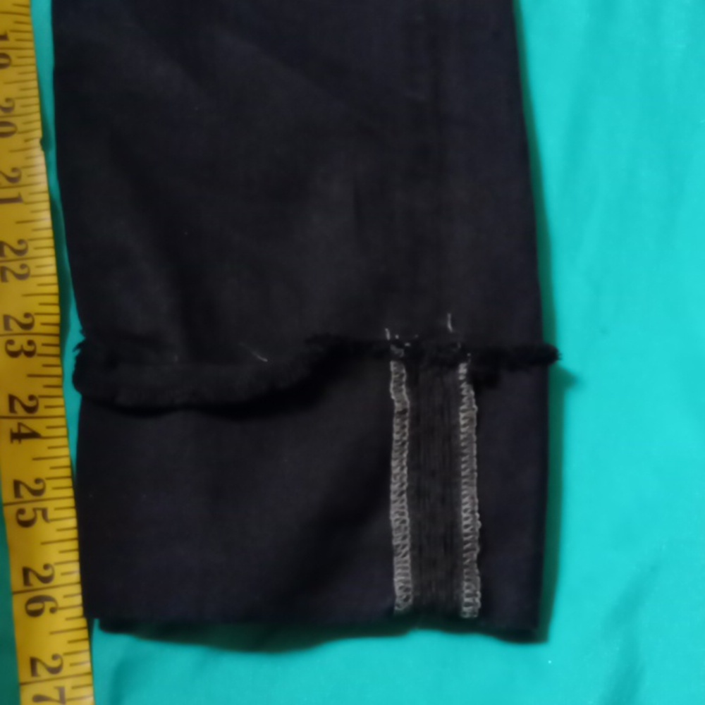 AG BLACK SLIM STRAIGHT CUFFED, SIZE 28 - Picture 9 of 14